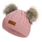 Century Star Baby Girl Hats Winter Cute Baby Beanies For Girls Boys Knit Baby Hats Warm Infant Toddler Hat Pom Pom Caps 1Pc Dark