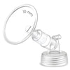 1X 10 Mm Maymom Two-Piece Wide Neck Pump Parts For Spectra S1/S2 Pumps; Incl Wide Mouth Flanges; Not Original Spectra Flange