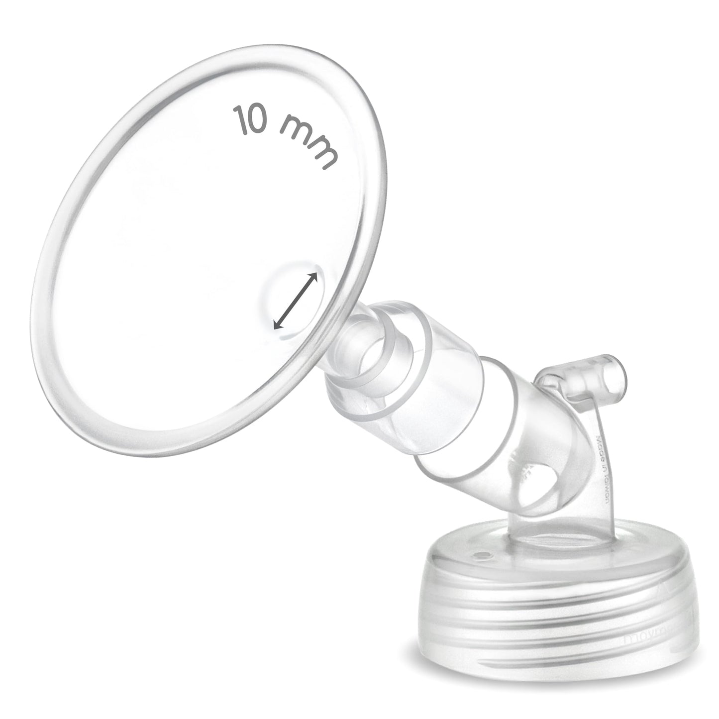 1X 10 Mm Maymom Two-Piece Wide Neck Pump Parts For Spectra S1/S2 Pumps; Incl Wide Mouth Flanges; Not Original Spectra Flange