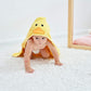 Hiphop Panda Bamboo Hooded Baby Towel - Soft Hooded Bath Towel For Babie, Toddler,Infant, For Boy And Girl - (Yellow Duck, 30 X