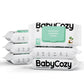 Baby Wipes, Cleansing & Moisturizing 2-In-1 Babycozy Sensitive , 100% Plant Fiber & Biodegradable, Hypoallergenic Baby Coconut W