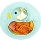 Lightening Baby Plate Silicone Toddler Plates Suction Placemat Divided Duck Dishes For Kids And Infants One-Piece Strong Suction