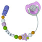 HELERKOL Purple Pacifier Clip with Magnetic Pacifier Reborn Dolls Toy Accessories (Star)