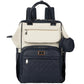 BabbleRoo Leather Diaper Bag Backpack, Multifunction Large Bags with Changing Pad & Stroller Straps Pacifier Case, Unisex Stylis