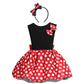 Ibtom Castle Toddler Little Baby Girl Polka Dots Princess Mini Costume First Birthday Outfits Fancy Dresses Up Pageant Party Cos