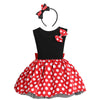 Ibtom Castle Toddler Little Baby Girl Polka Dots Princess Mini Costume First Birthday Outfits Fancy Dresses Up Pageant Party Cos