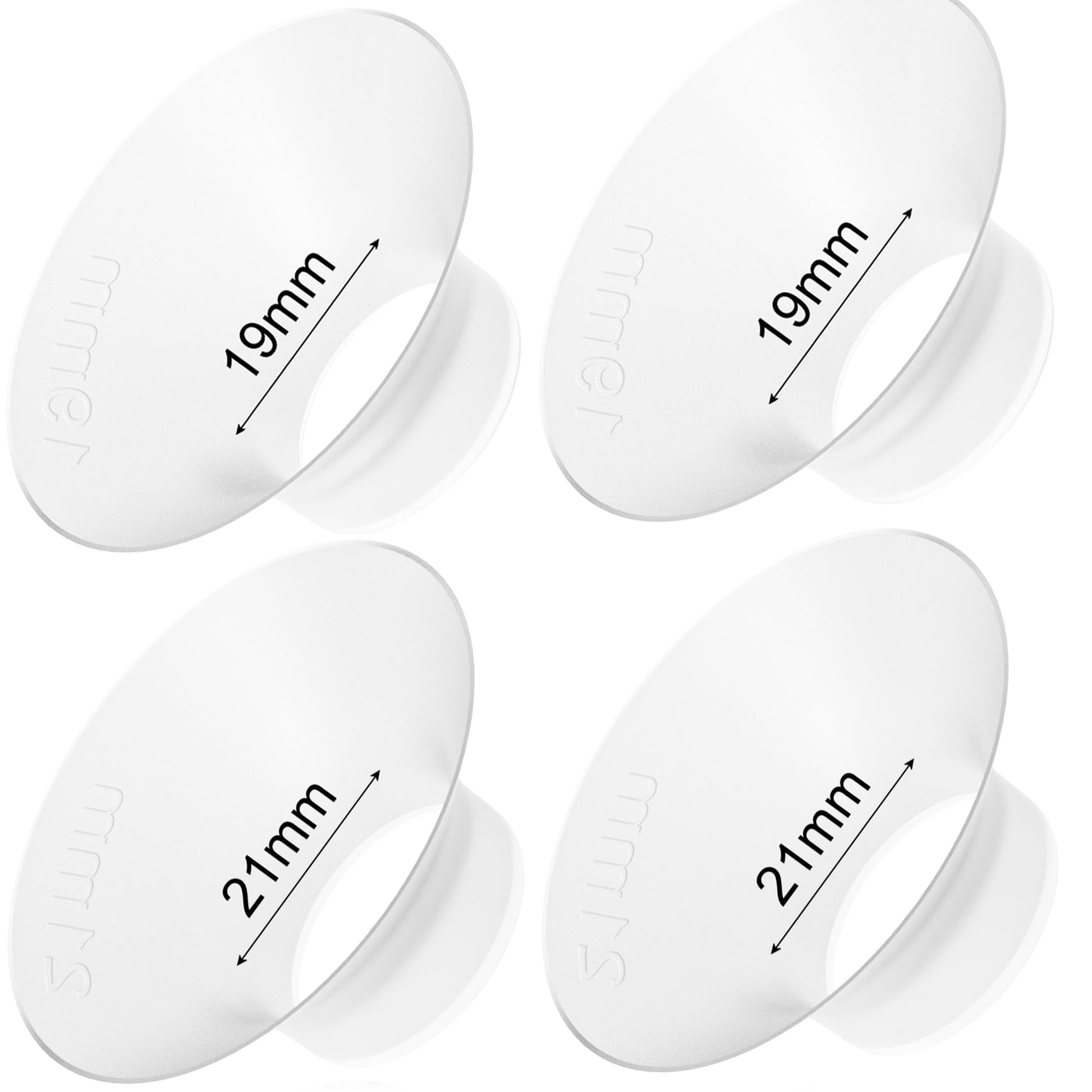 Gotocut Flange Inserts 19 Mm 21 Mm Compatible With For M5/M6/M9/V1 Pro/V2 Pro/V1/V2 Momcozy Breast Pump, Short Flange Insert For