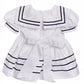 Igirldress Baby Toddler Girls Nautical Sailor Dress With Hat 6Mos White