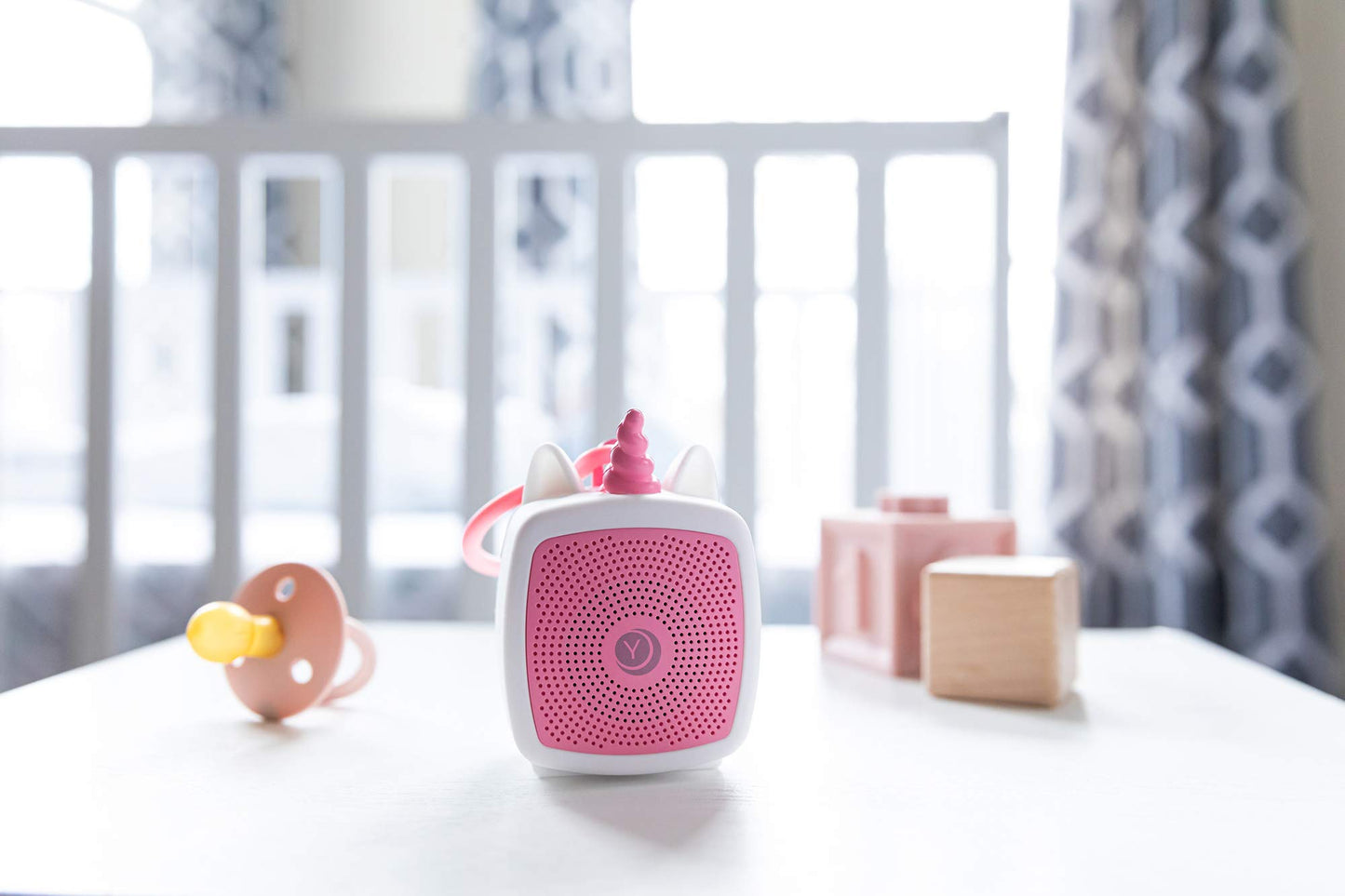 Yogasleep Pocket Baby Soother Unicorn, White Noise Machine, 6 Soothing Sounds & Timer for Better Sleep, Includes Brown Noise & L