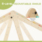 Olakids Pikler Triangle Set 8 In 1 Climbing Toys For Toddlers Foldable Wood Montessori Jungle Gym With Toddler Tower Angle Adjus