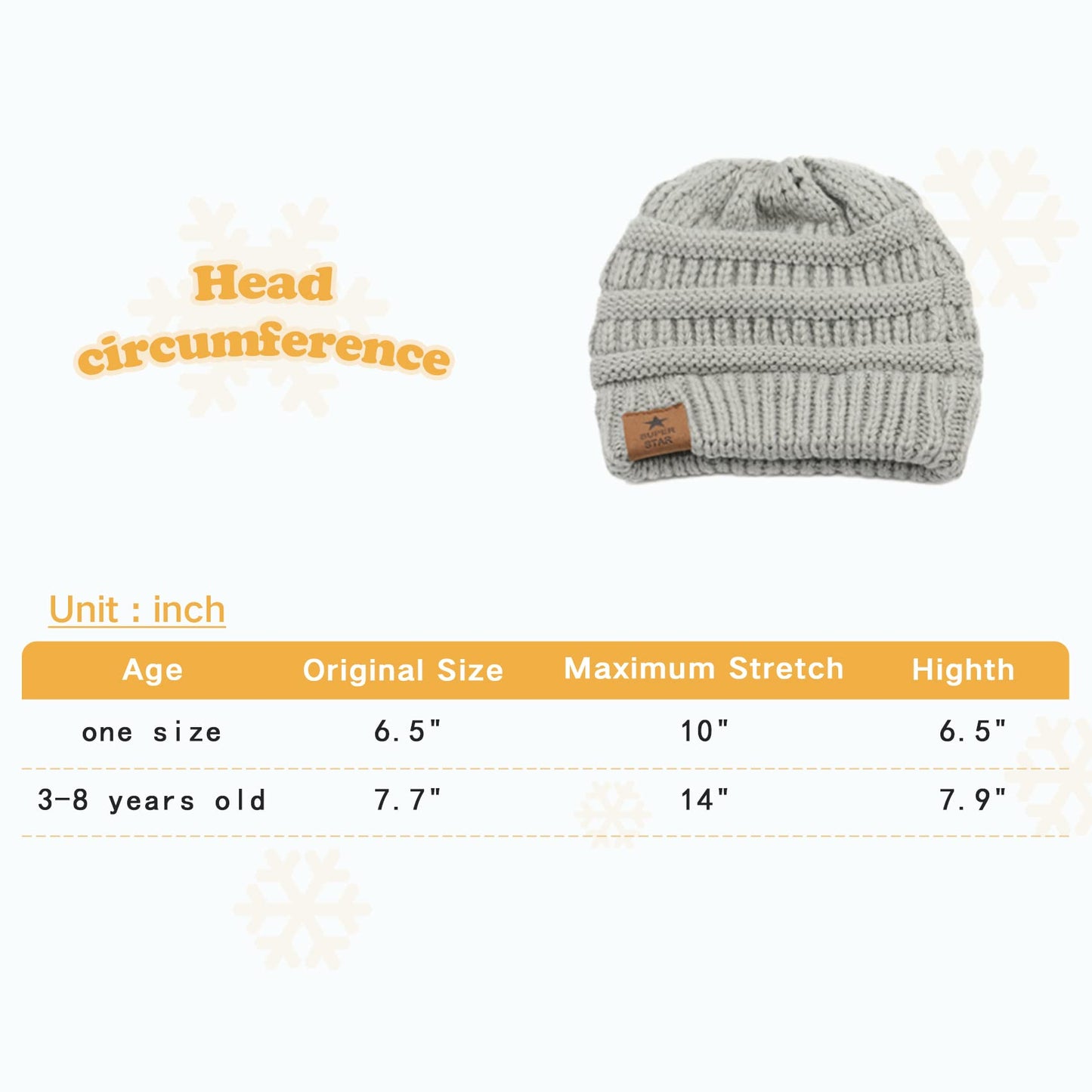 Durio Soft Warm Knitted Baby Hats Caps Cute Cozy Chunky Winter Infant Toddler Baby Beanies For Boys Girls 3 Pack Black & Light G