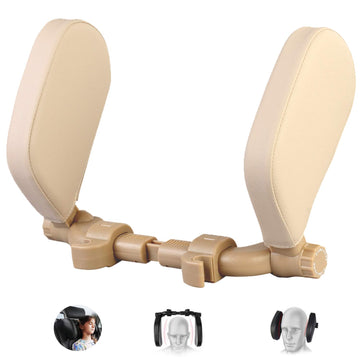 Jzcreater Car Seat Headrest Pillow,Head Neck Support Sleeping Travel Seat