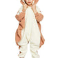 Canasour Chipmunk Onesie For Kids Halloween Cosplay Costume Girls Animal Unisex Outfuit Flier Mouse One Piece Hooded Soft Pajama