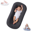 Baby Lounger Bionic Organic Lounger Soft Breathable Baby Lounger for Newborn Infant Babies 0-18 Months (Darkgrey, OneSize)