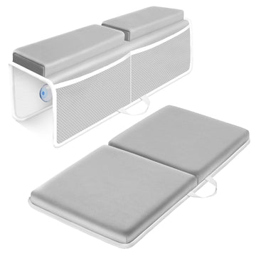 Comfortable Bath Kneeler And Elbow Kneeling Rest Pad For Baby Bathing Parents - Painless Foam Mat With Toy Organizer Pockets - Q