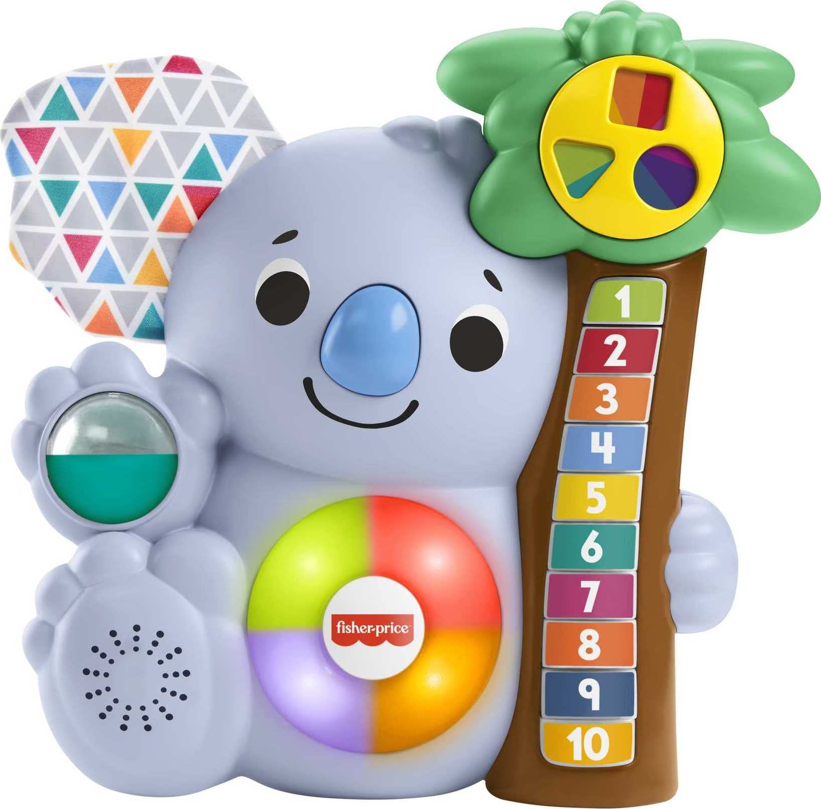 Fisher-Price Linkimals Counting Koala - UK English Edition, Animal-Themed Musical Learning Toy for Baby and Toddler Ages 9 Month