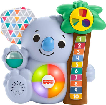 Fisher-Price Linkimals Counting Koala - UK English Edition, Animal-Themed Musical Learning Toy for Baby and Toddler Ages 9 Month