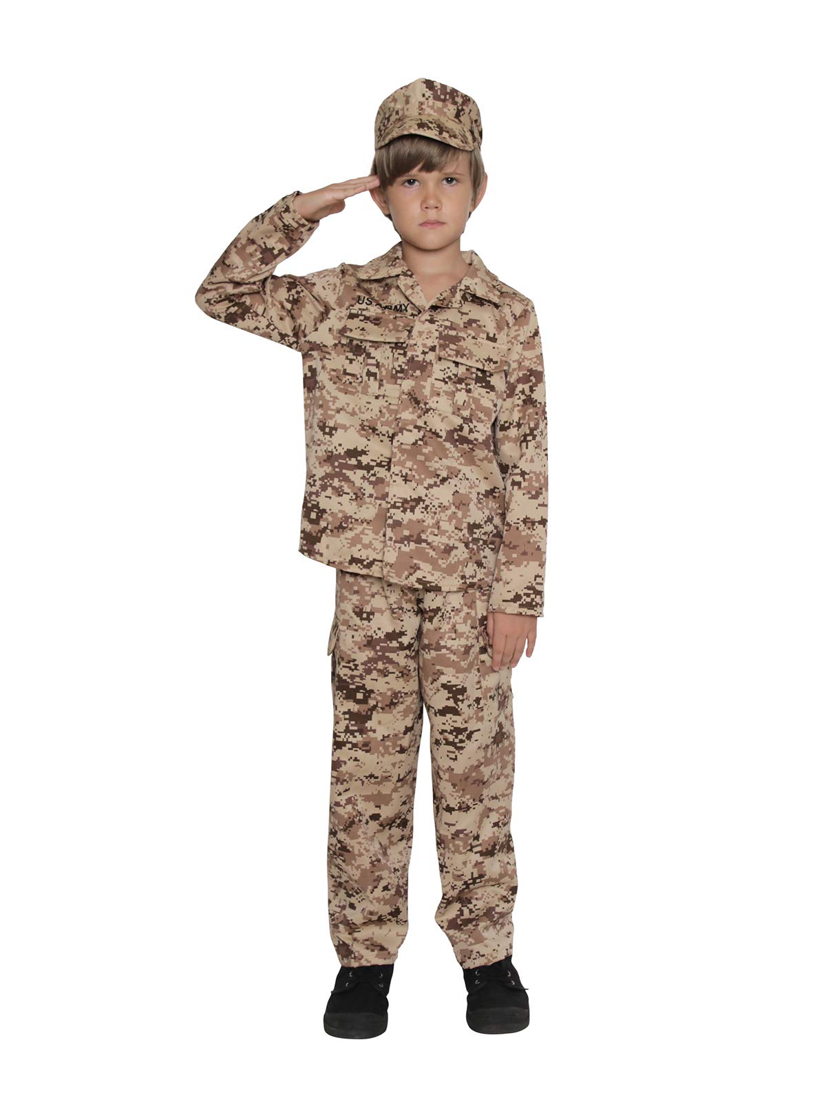Army Costume For Kids Soldier Costume Military Costumes For Boys-Ldesert-M