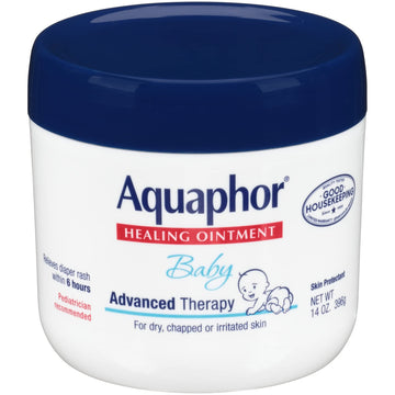 Aquaphor Baby Healing Ointment Advanced Therapy Skin Protectant, 14 Ounce, Pack of 3