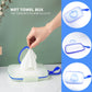 Doerdo Portable Wet Wipe Dispenser Baby Wipe Box, Baby Wipe Holder With Lid, Wipe Case For Travel Home Office Cars, Blue