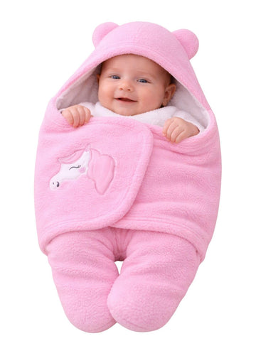 Aakriti Ultra Super Soft Baby Blanket for Newborn||Ac Room Blanket for Summer||All Season Hooded Blanket for 06 Month Baby Boys