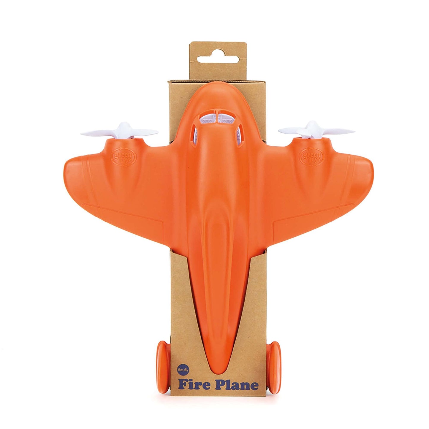 Green Toys Fire Plane - Pretend Play, Motor Skills, Kids Bath Toy Vehicle. No BPA, phthalates, PVC. Dishwasher Safe, Recycled Pl