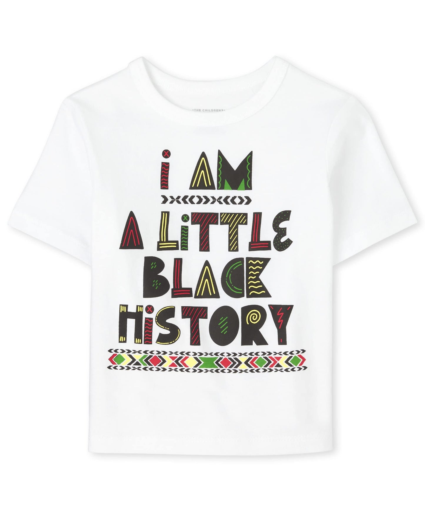 The Children'S Place Unisex Baby And Toddler Short Sleeve Black History Graphic T-Shirt, Black History Single, 2T Us