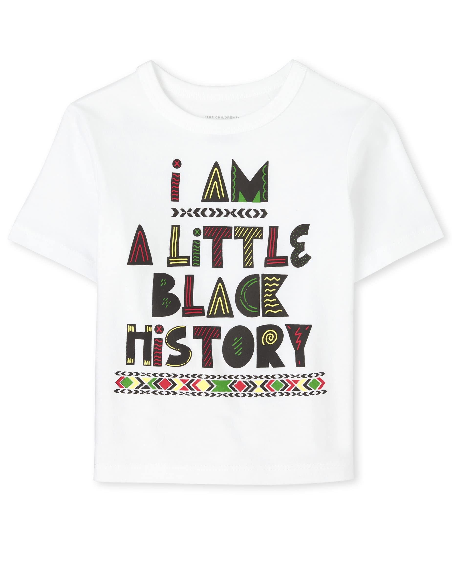 The Children'S Place Unisex Baby And Toddler Short Sleeve Black History Graphic T-Shirt, Black History Single, 2T Us
