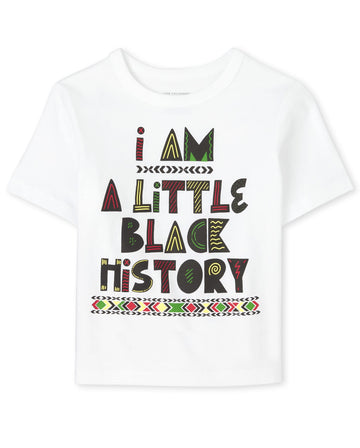 The Children'S Place Unisex Baby And Toddler Short Sleeve Black History Graphic T-Shirt, Black History Single, 12-18 Months Us