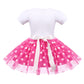 Imekis Mouse 6Th Birthday Outfit Baby Girls Dress Polka Dots Mini Tutu Headband Six Years Old Cake Smash Photo Shoot Kids Sixth