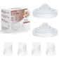4Pack Silicone Duckbill Valve & 2Pack Silicone Diaphragm Compatible with Momcozy M5 Wearable Breastpump, Electric Breast Pump Re