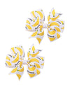 BBTDIN Baby Girls Banana Bow Hair Clips - Kids Girls Fruits Bowknot Hair Clips BBG94 (A1-White Bow)