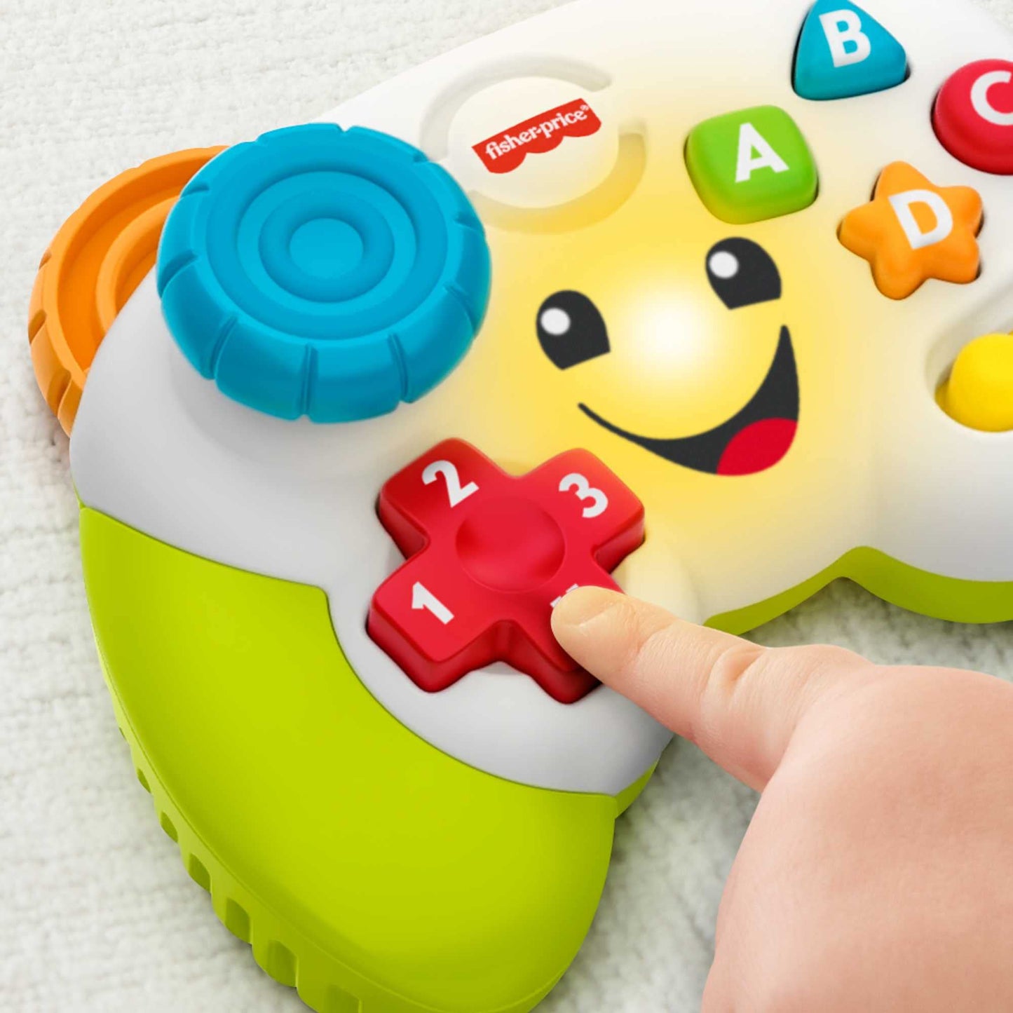 Fisher-Price Baby & Toddler Toy Laugh & Learn Game & Learn Controller with Music & Lights for Early Pretend Play Infants Ages 6+