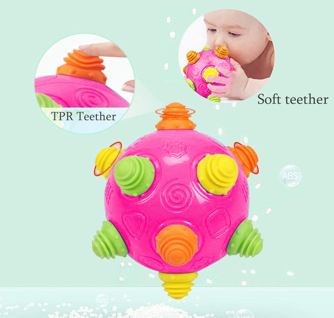 YMDLY Toys Toddler Baby Bouncing Sensory Ball - Sturdy Durable Crawling Ball Toy Fun Learning Ball Toy Two Modes Baby Music Ball