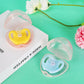 Accmor Pacifier Case, Pacifier Holder Case, Pacifier Container For Travel, Bpa Free,Transparent Pink, 6 Pack