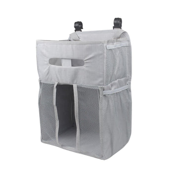 LOOM TREE Bedside Storage Bag Essentials Bag Hanging Storage Bag for Newborn Baby Wall Gray | Nursery DCo | Boxes & Storage