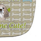 Carolines Treasures Too Cute Baby Bib, Cocker Spaniel, Large