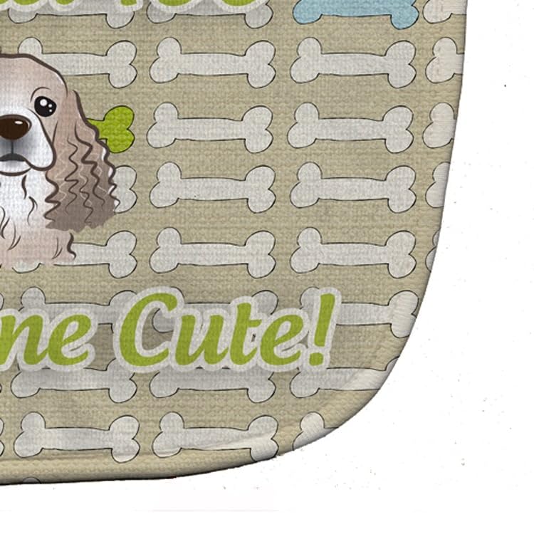 Carolines Treasures Too Cute Baby Bib, Cocker Spaniel, Large