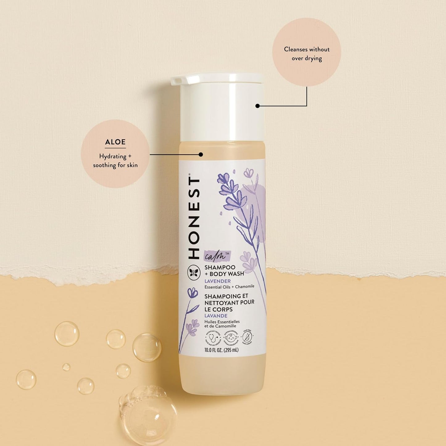 The Honest Company Silicone-Free Conditioner & 2-In-1 Cleansing Shampoo + Body Wash Duo | Gentle For Baby | Naturally Derived |