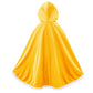 Century Star Girl Fur Princess Cape With Hood Girls Cloak For Little Girls Christmas Yellow 4-5 Years