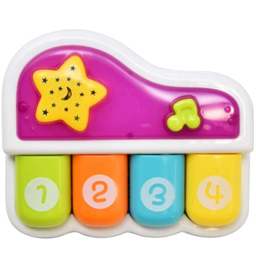 WEofferwhatYOUwant Baby Piano - Portable Musical Toy for Infants & Toddlers - Interactive Piano with Lights, Songs & Learning Mo
