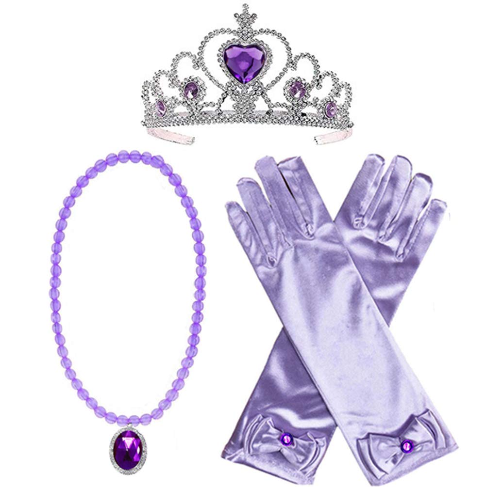 Princess Mermaid Wig Ariel Braid With Princess Tiara Necklace Gloves Not Including Dress Princess Mermaid Ariel Dress Up Hallowe