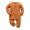 Eghunooy Baby Boy Girl Solid Color One Piece Romper Jumpsuit Outfits Clothes (Newborn) Yellow