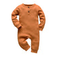 Eghunooy Baby Boy Girl Solid Color One Piece Romper Jumpsuit Outfits Clothes (0-3 Months) Yellow