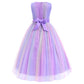 Toddler Baby Girls Flower Festival Carnival Christmas Halloween Formal Dress Father'S Day Mother'S Day Puffy Tulle Dance Sundres