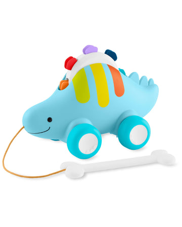 Skip Hop Dinosaur Pull Along Baby Musical Toy, 3-in-1, Explore & More