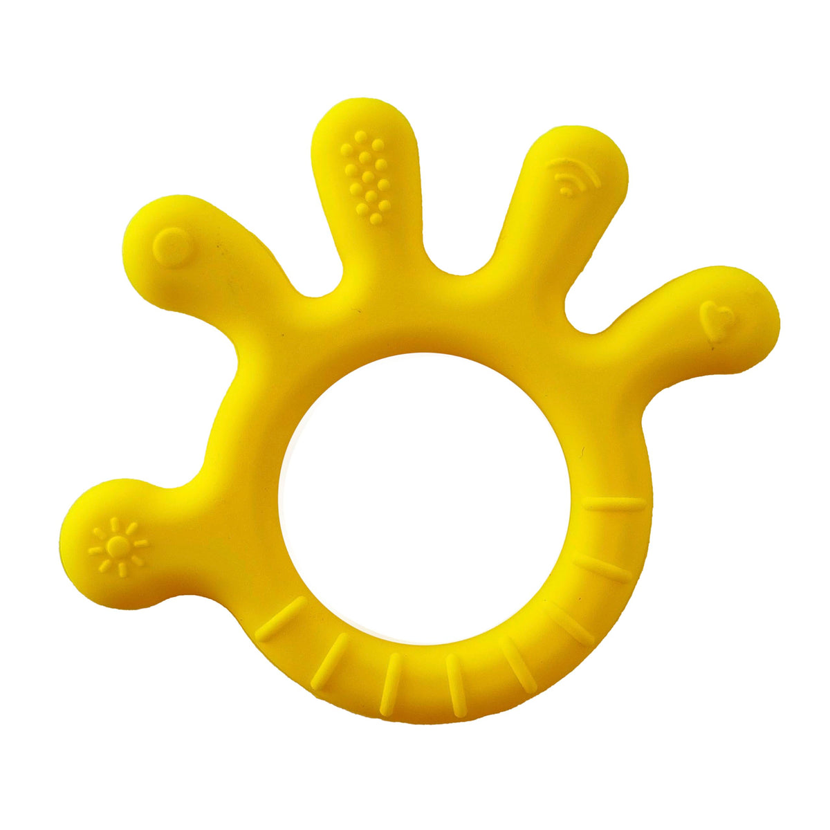 Chic Buddy Silicone Teether For 6 To 12 Months Baby With Soft Textures To Soothe Gums , Perfect Baby Teethers For 3 To 6 Months 