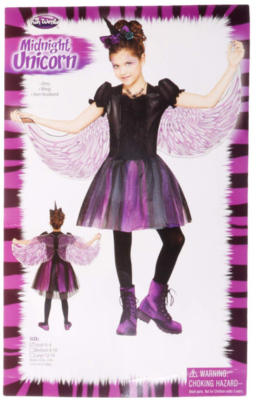 Fun World Moonlight Unicorn Costume, Large 12-14, Multicolor