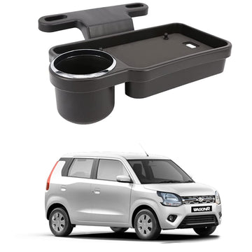 Oshotto (FT04) Foldable Car Auto Headrest Rear Back Seat Table Drink Food Cup Tray Holder Compatible with Maruti Suzuki WagonR 
