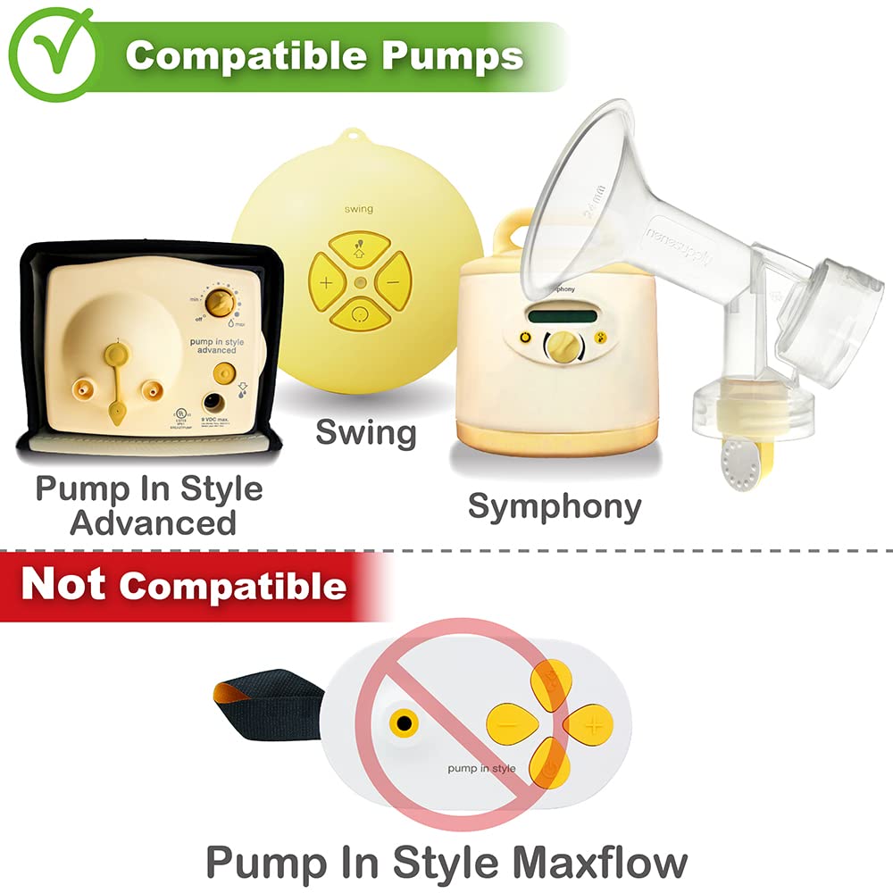 Nenesupply Pump Parts With 27Mm Flanges Compatible With Medela Breastpumps Incl. Flange Breastshield Valve Membrane For Pump In